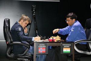 Sakk világbajnoki döntő 2014, 8. forduló